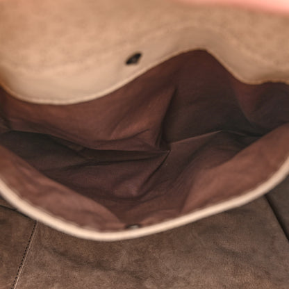 Bottega Veneta Cervo Deerskin Perforated Pekary Hobo Cream 6 of 11