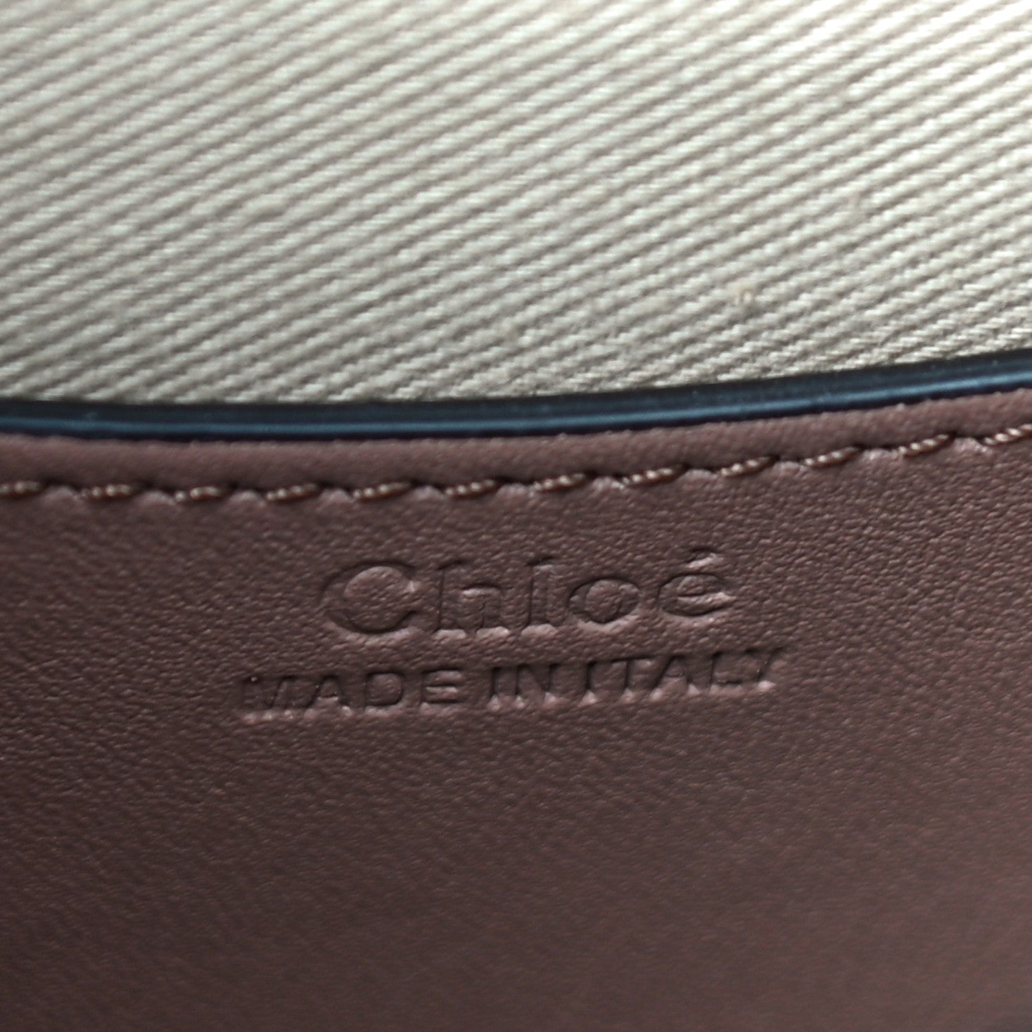 Chloe Calfskin Crocodile Embossed Small Tess Bag Woodrose 6 of 9