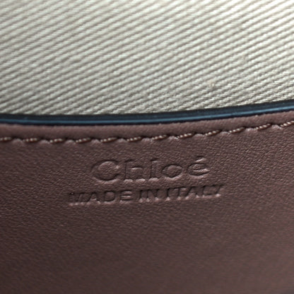 Chloe Calfskin Crocodile Embossed Small Tess Bag Woodrose 6 of 9