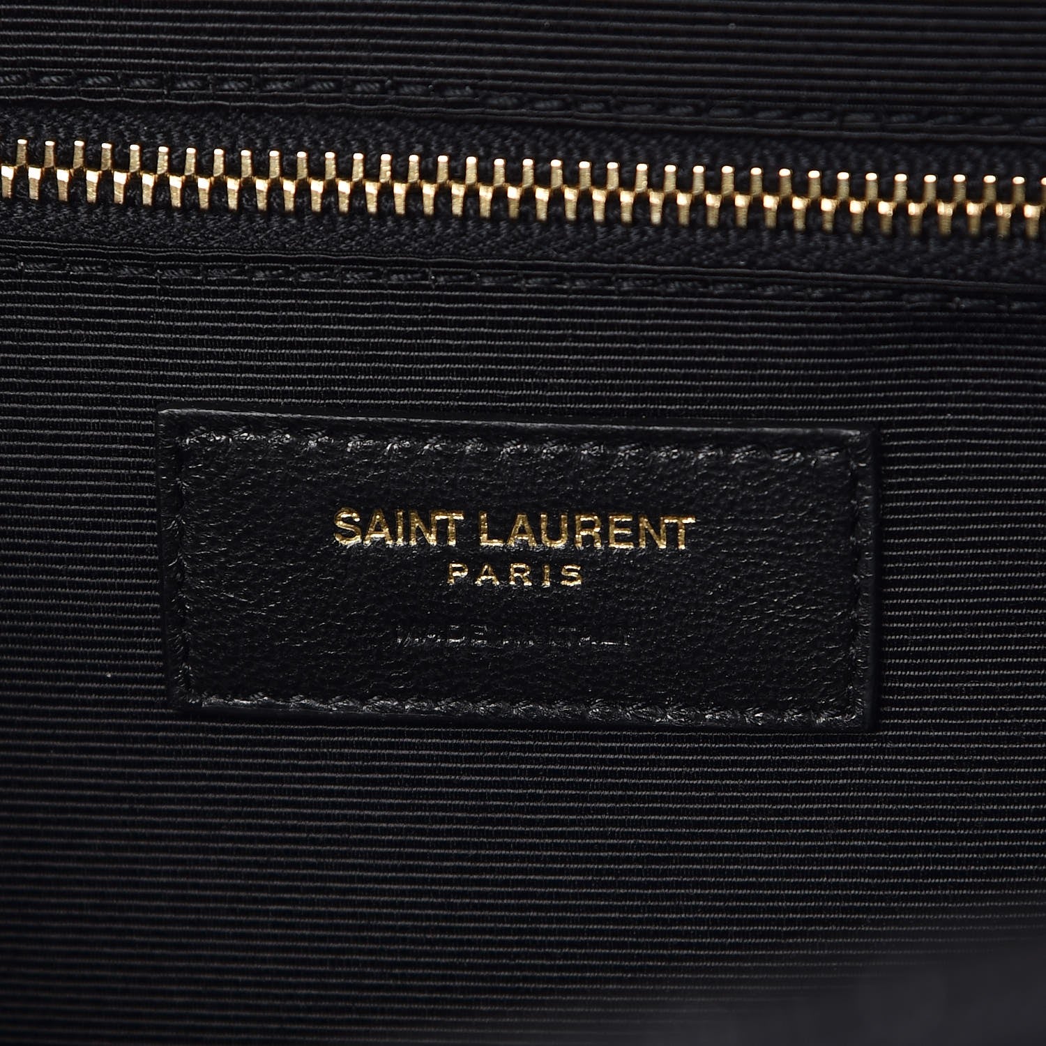 Saint Laurent Grain De Poudre Textured Mixed Matelasse Large Triquilt Monogram Satchel Black 7 of 7