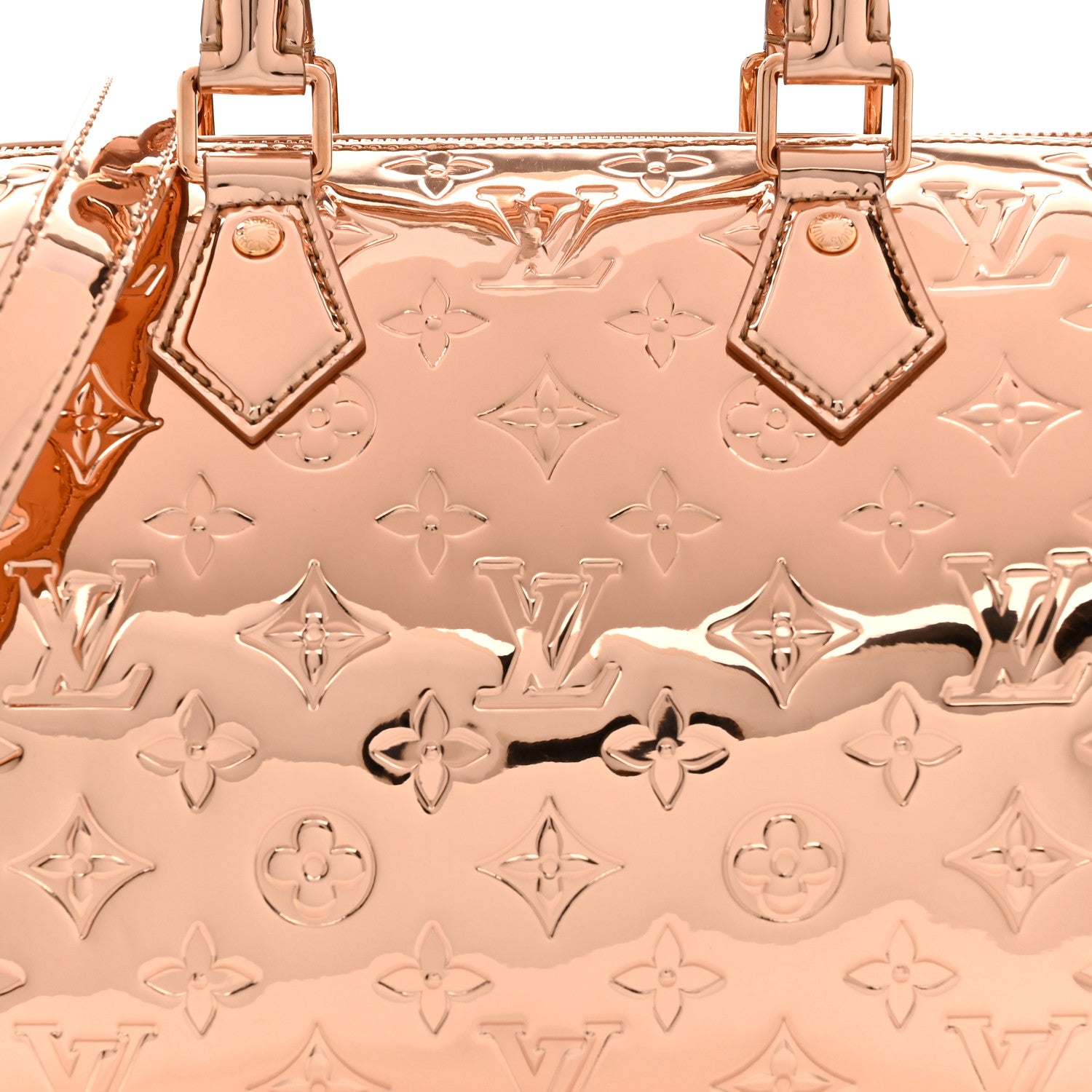 Louis Vuitton Monogram Miroir Speedy Bandouliere 25 Copper 7 of 9