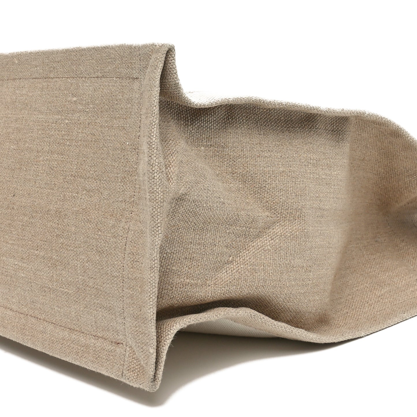 Linen Calfskin Rive Gauche Tote Greggio Natural