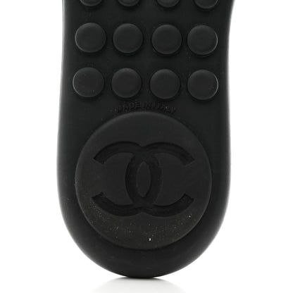 Chanel Lambskin CC Chain Thong Sandals 39 Black 8 of 8