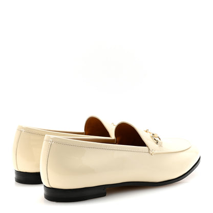 Gucci Patent Womens Jordaan Loafers 40 Mystic White 5 of 10