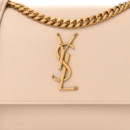 Saint Laurent Grained Calfskin Medium Monogram Sunset Crema Soft 8 of 10