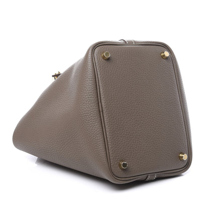 Hermes Taurillon Clemence Picotin Lock 18 PM Etoupe 3 of 10