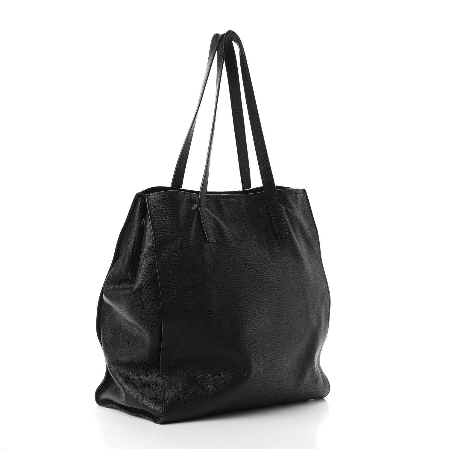 Prada Saffiano Soft Tote Black 2 of 8
