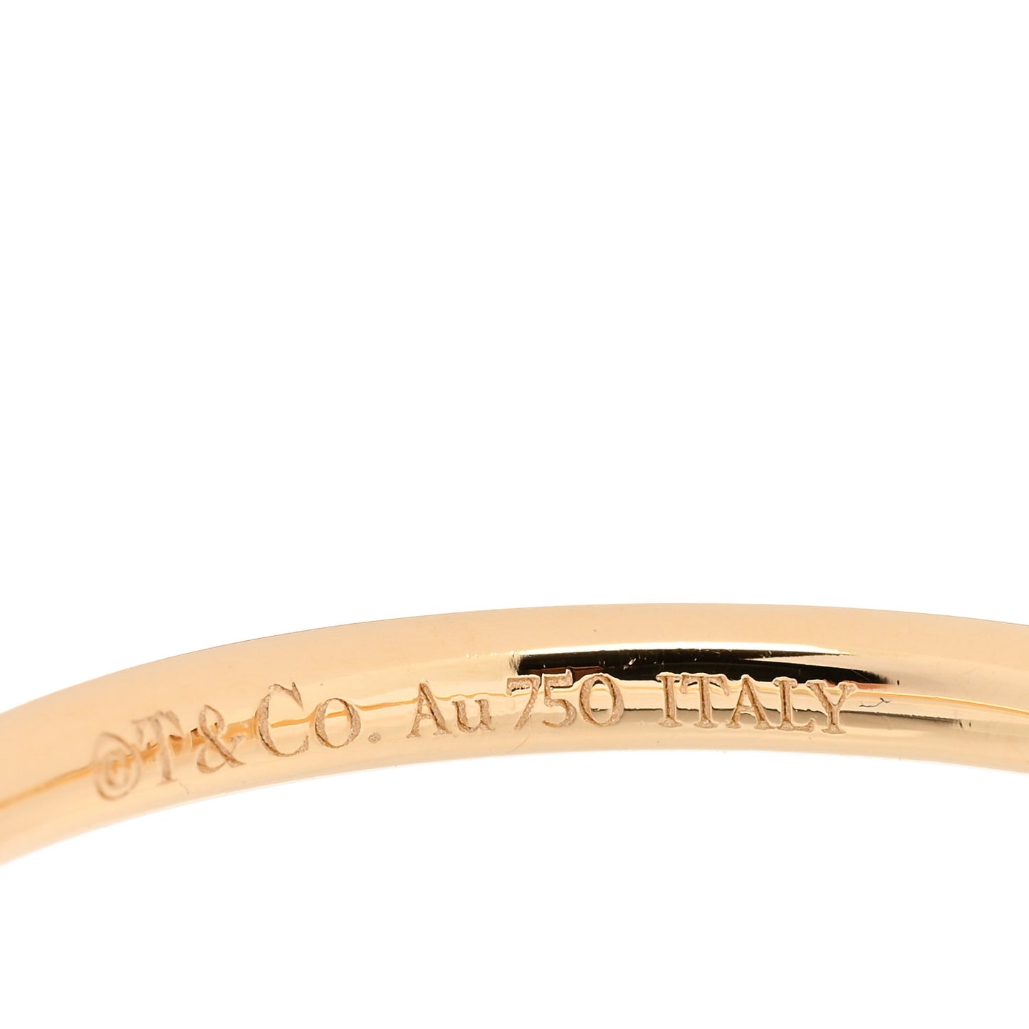 18K Yellow Gold T Wire Ring 58 8.25
