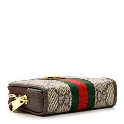 Gucci GG Supreme Monogram Web Ophidia Playing Card Case Beige New Acero 5 of 9