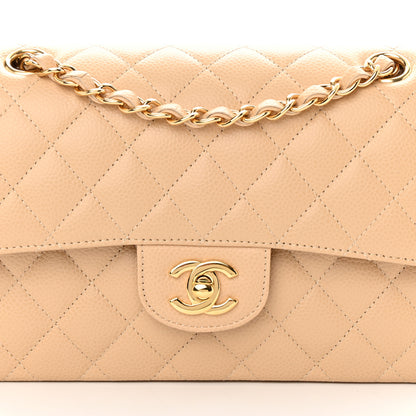 Chanel Caviar Quilted Small Double Flap Beige 8 of 12