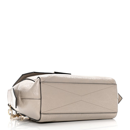 Givenchy Creased Patent Calfskin Small ID Flap Dune 4 of 10