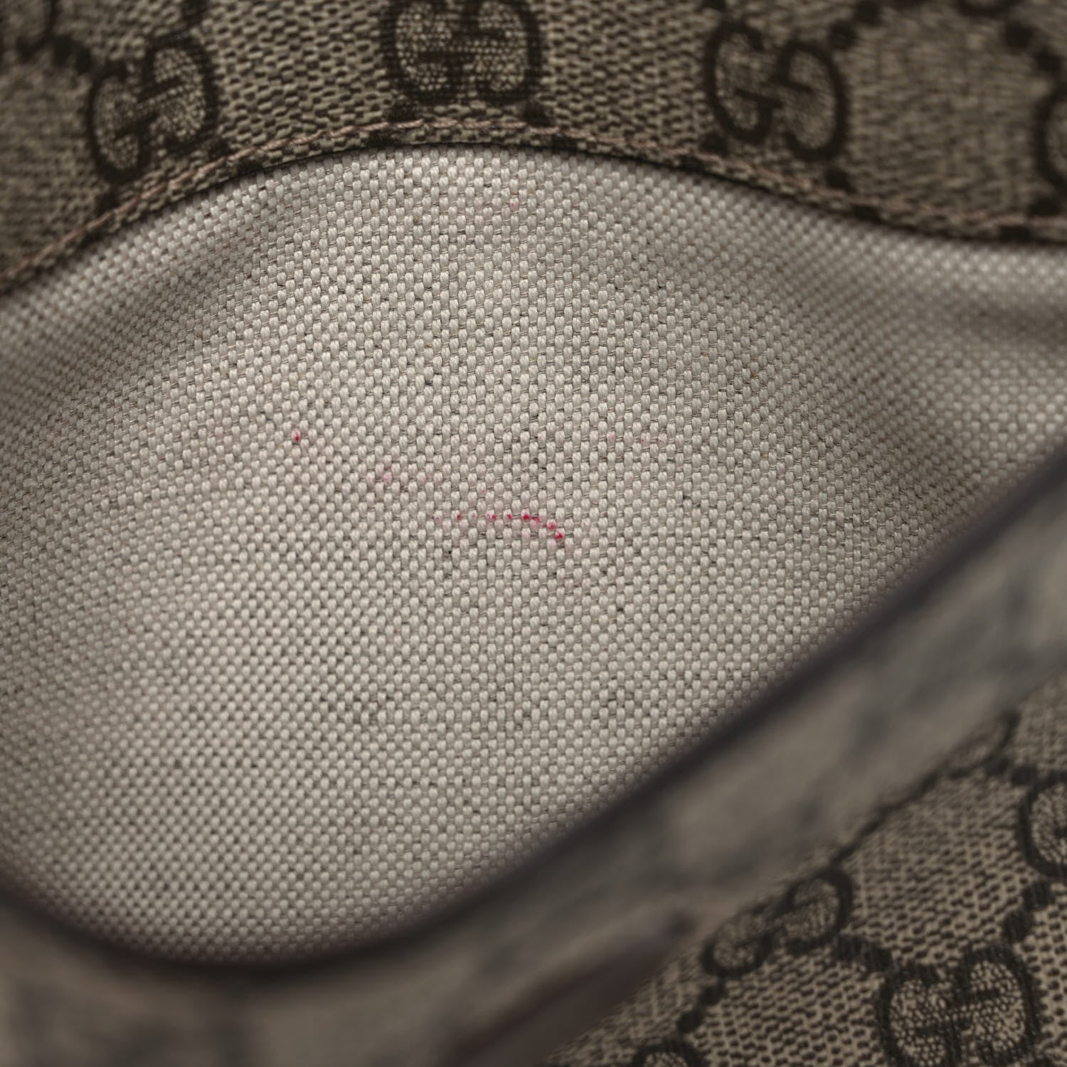 Gucci GG Supreme Monogram Web Small Neo Vintage Double Flap Messenger Bag Beige New Acero 8 of 8