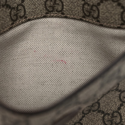 Gucci GG Supreme Monogram Web Small Neo Vintage Double Flap Messenger Bag Beige New Acero 8 of 8