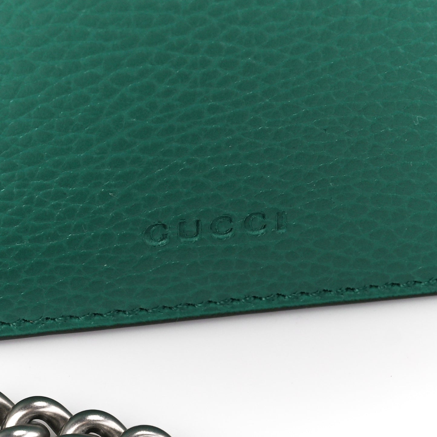 Pebbled Calfskin Small Dionysus Shoulder Bag Emerald