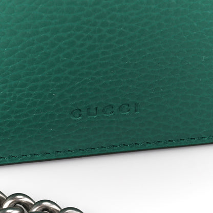 Gucci Pebbled Calfskin Small Dionysus Shoulder Bag Emerald 9 of 14