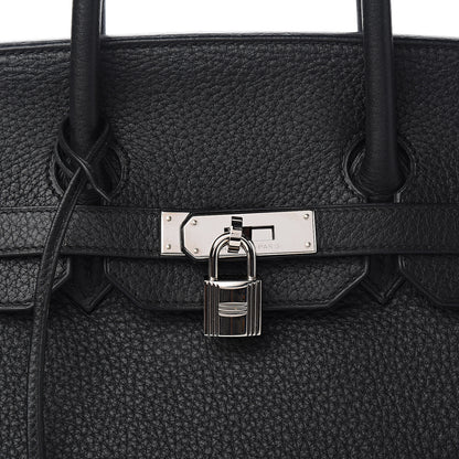 Hermes Taurillon Clemence Birkin 35 Black 29 of 32