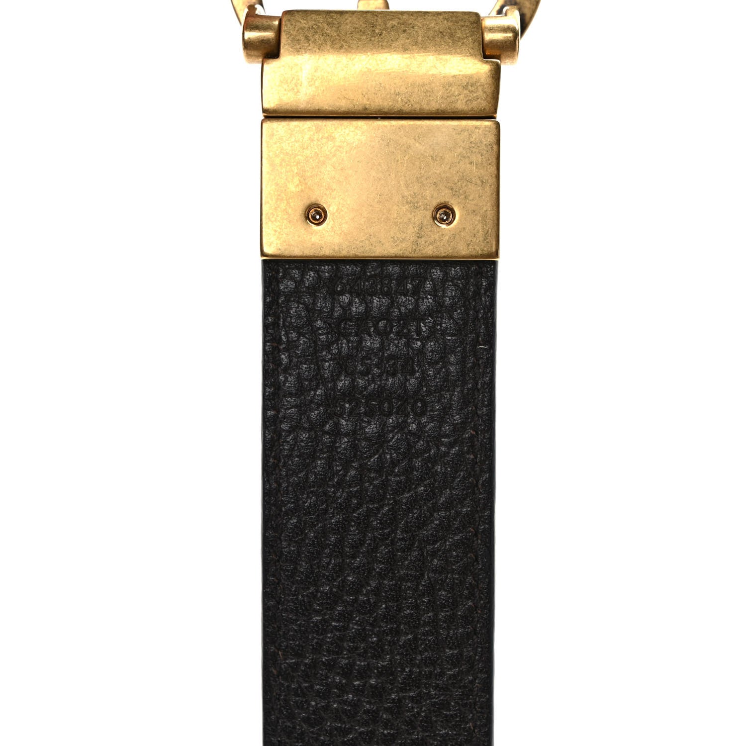 Gucci Dollar Calfskin Double G Reversible 30mm Belt 85 34 Black New Acero 4 of 6