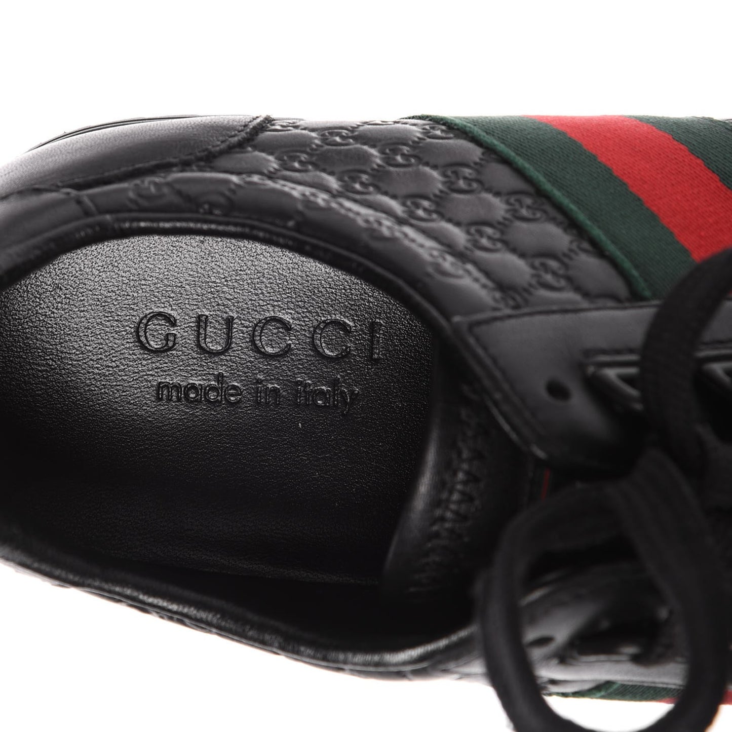 Guccissima Web Sneakers 7.5 Black