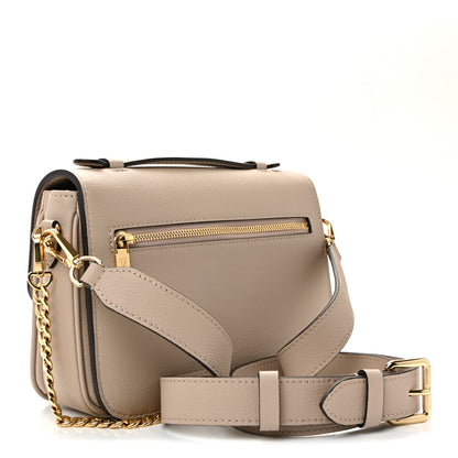 Louis Vuitton Grained Calfskin Lockme Oxford Greige 3 of 9