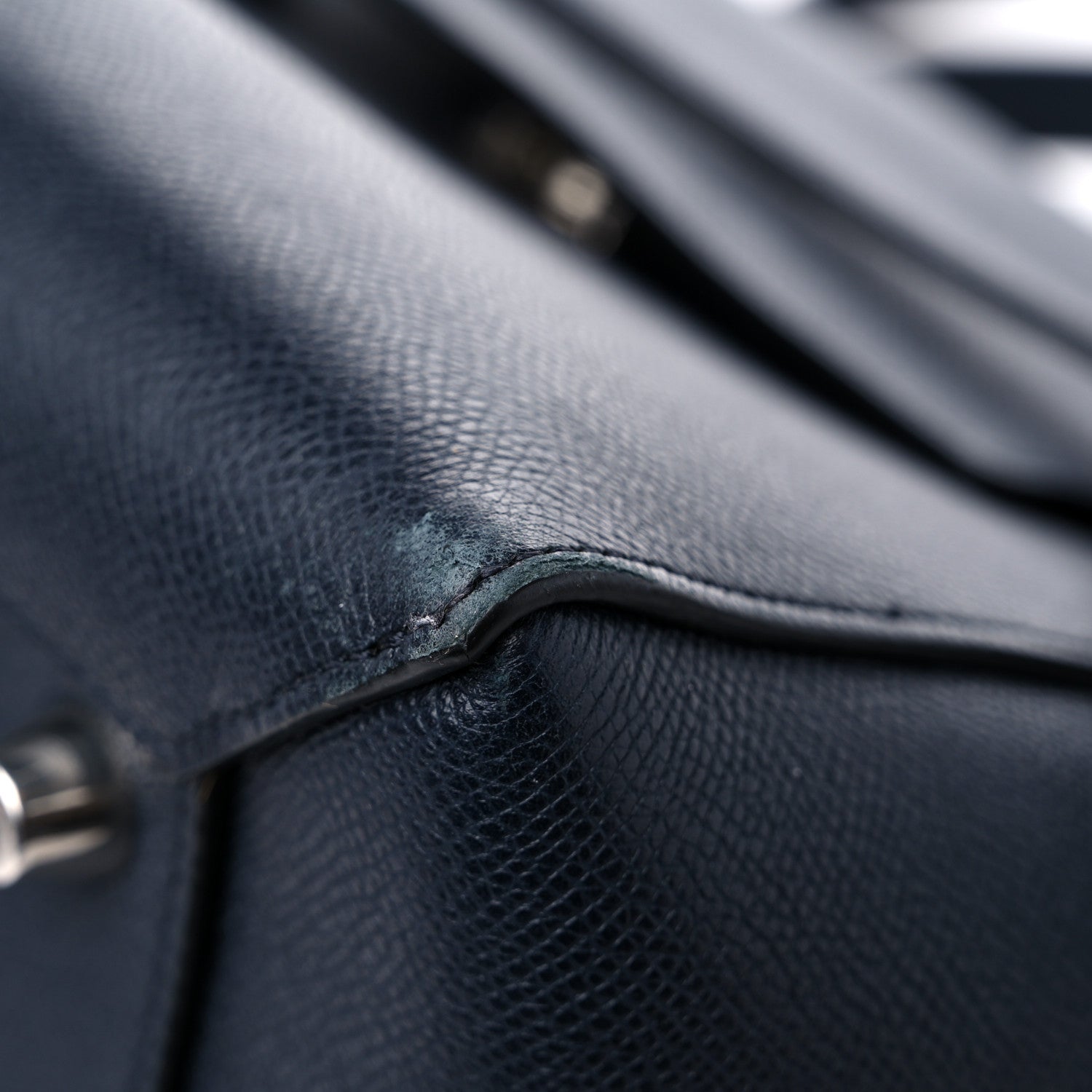 Celine Grained Calfskin Mini Belt Bag Navy 9 of 17