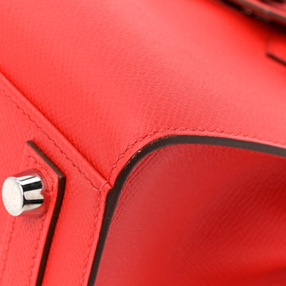 Hermes Epsom Birkin Sellier 25 Rouge De Coeur 11 of 16