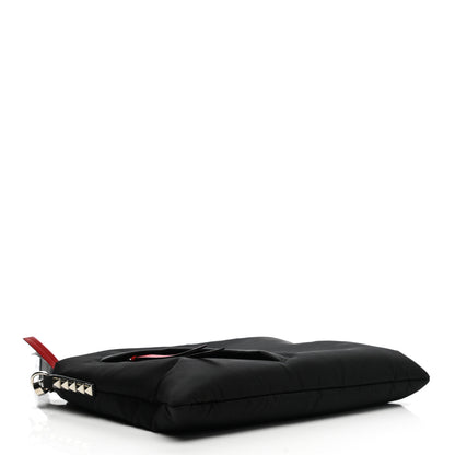 Prada Tessuto Nylon Studded Wristlet Black Fuoco 4 of 7