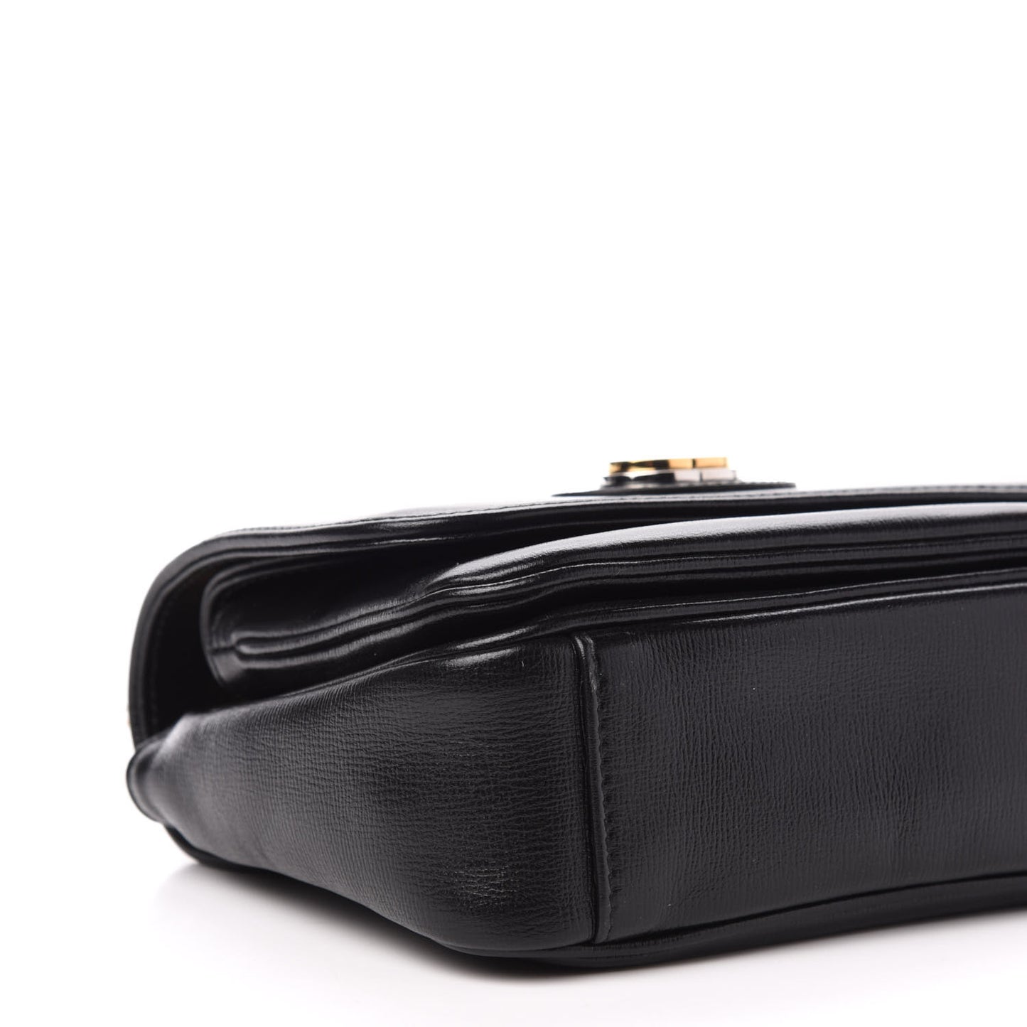 Azalea Calfskin Mini Marina Chain Shoulder Bag Black