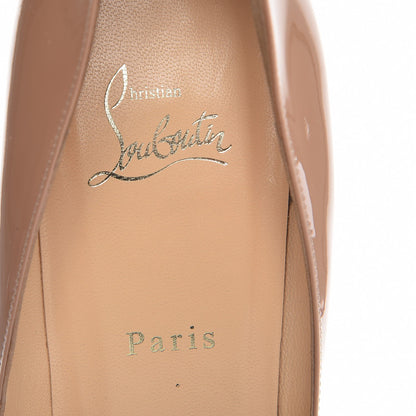Christian Louboutin Patent Pigalle Plato 120 Pumps 41 Nude 6 of 11