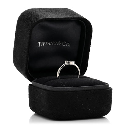 Tiffany Platinum Diamond Hearts Ring 47 4 5 of 5
