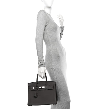 Hermes Togo Birkin 30 Etain 2 of 14