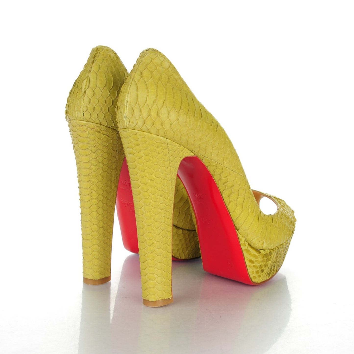 Watersnake Bambou 140 Pumps 41.5 Chartreuse