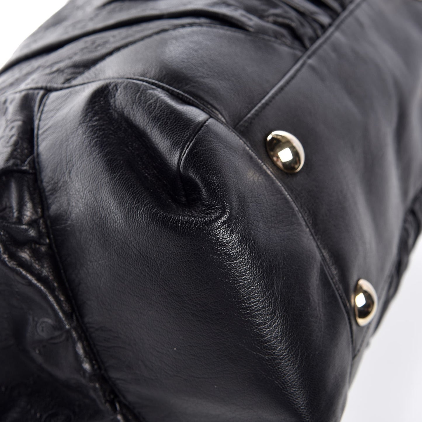 Guccissima Large Full Moon Tote Black