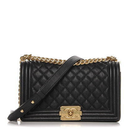Chanel Caviar Quilted Medium Boy Flap Black 1 of 7