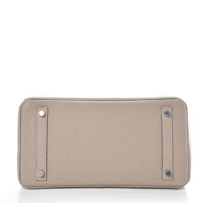 Hermes Togo Birkin 30 Gris Tourterelle 6 of 33