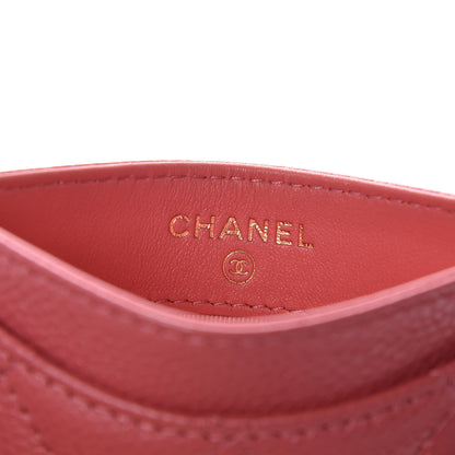 Chanel Caviar Quilted Card Holder Pink 6 of 11