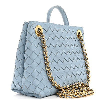 Bottega Veneta Nappa Intrecciato Small Andiamo With Chain Shoulder Bag Ice 4 of 17