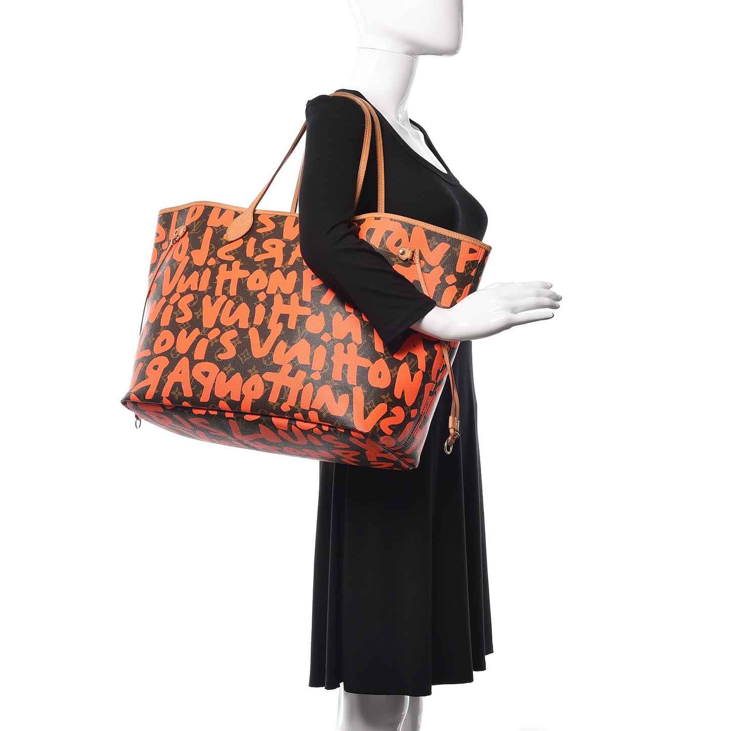 Monogram Graffiti Neverfull GM Orange