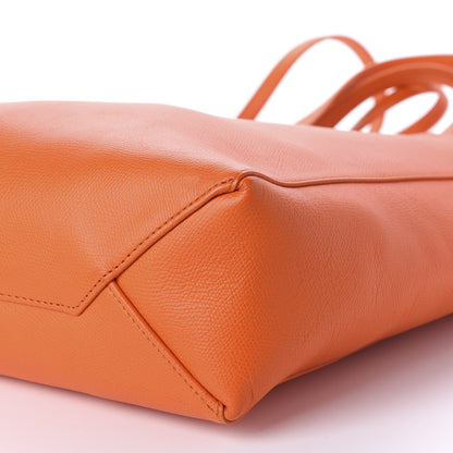 Celine Grained Calfskin Small Vertical Cabas Orange 8 of 10