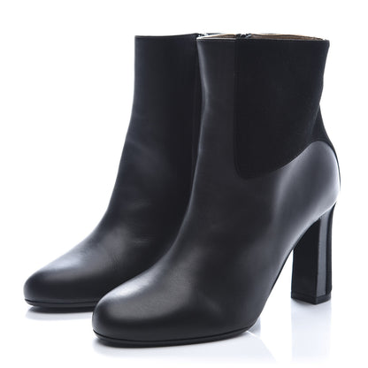 Hermes Nappa Suede Goatskin Jumper Ankle Boot 35 Black 3 of 9