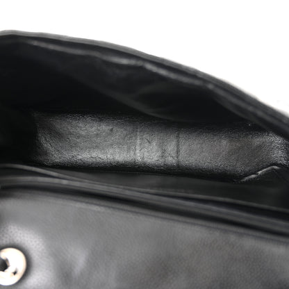Chanel Caviar Quilted Jumbo Single Flap Black 5 of 11