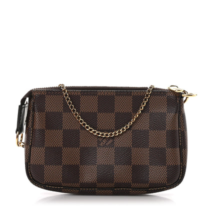 Louis Vuitton Damier Ebene Mini Pochette Accessories 1 of 11