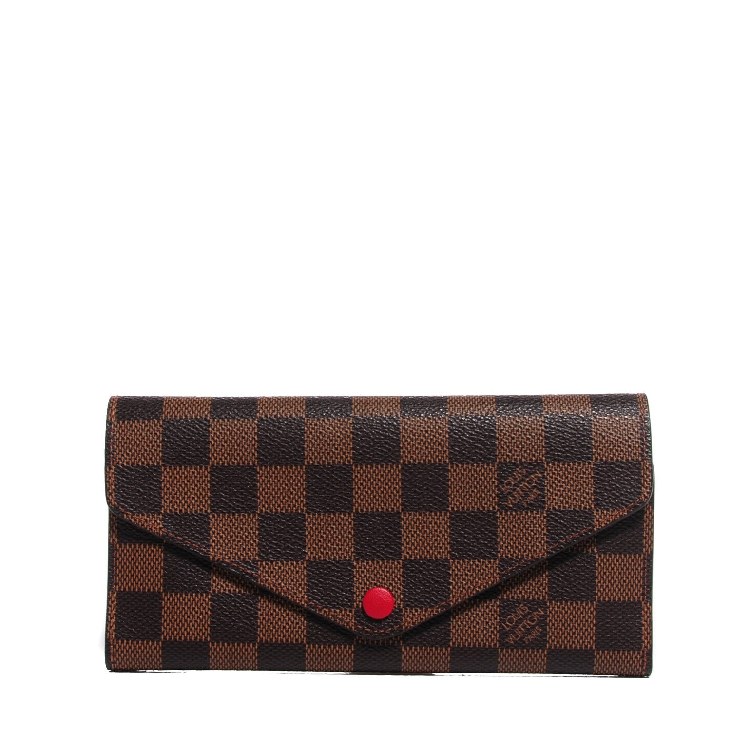 Louis Vuitton Damier Ebene Josephine Wallet Red 1 of 7