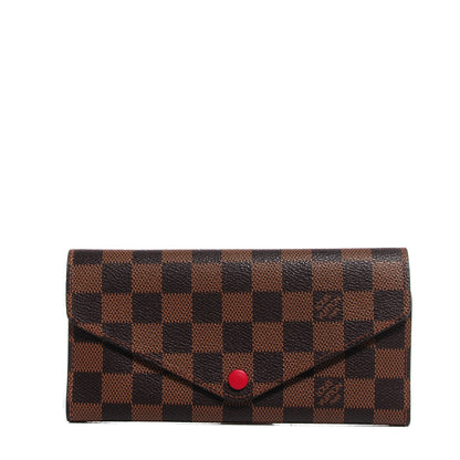 Louis Vuitton Damier Ebene Josephine Wallet Red 1 of 7