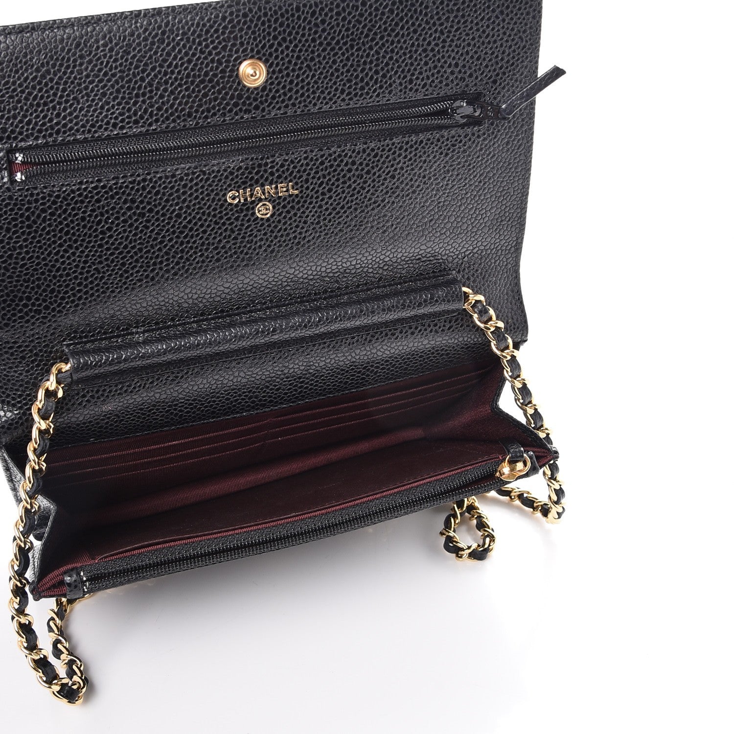 Chanel Caviar Quilted Wallet On Chain WOC Black 5 of 10