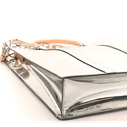 Louis Vuitton Monogram Mirror Sac Plat NM Silver 8 of 9