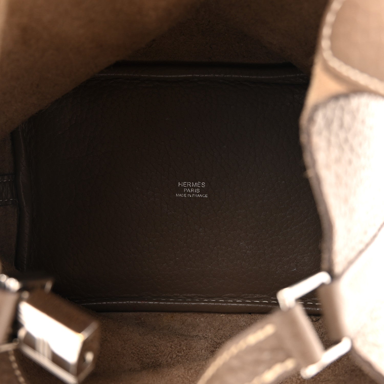 Hermes Taurillon Clemence Picotin Lock 18 PM Etoupe 5 of 16