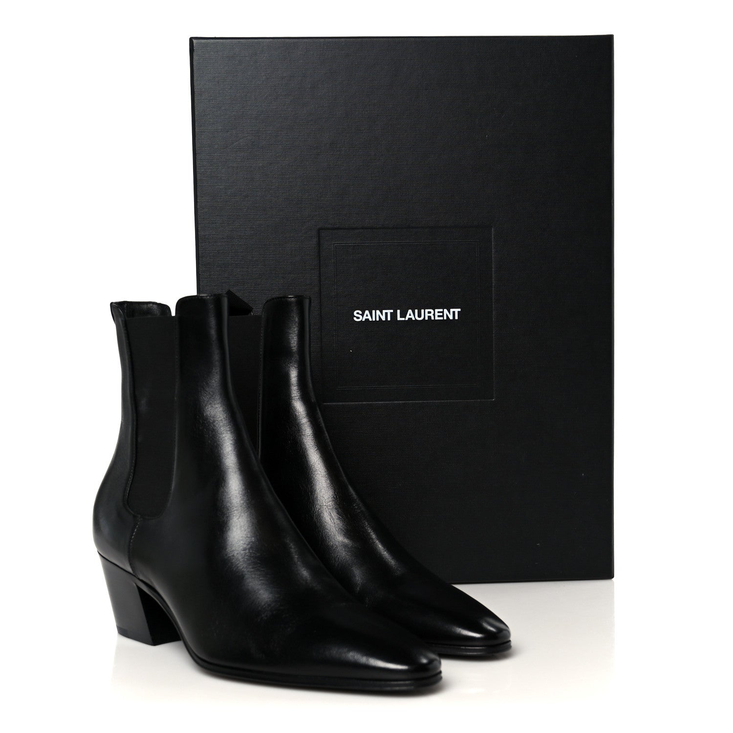 Saint Laurent Incrociato Muriel Vassili 60 Ankle Zip Boots 37.5 Black 10 of 10