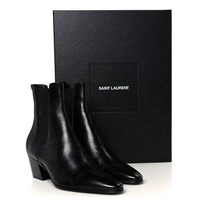 Saint Laurent Incrociato Muriel Vassili 60 Ankle Zip Boots 37.5 Black 10 of 10