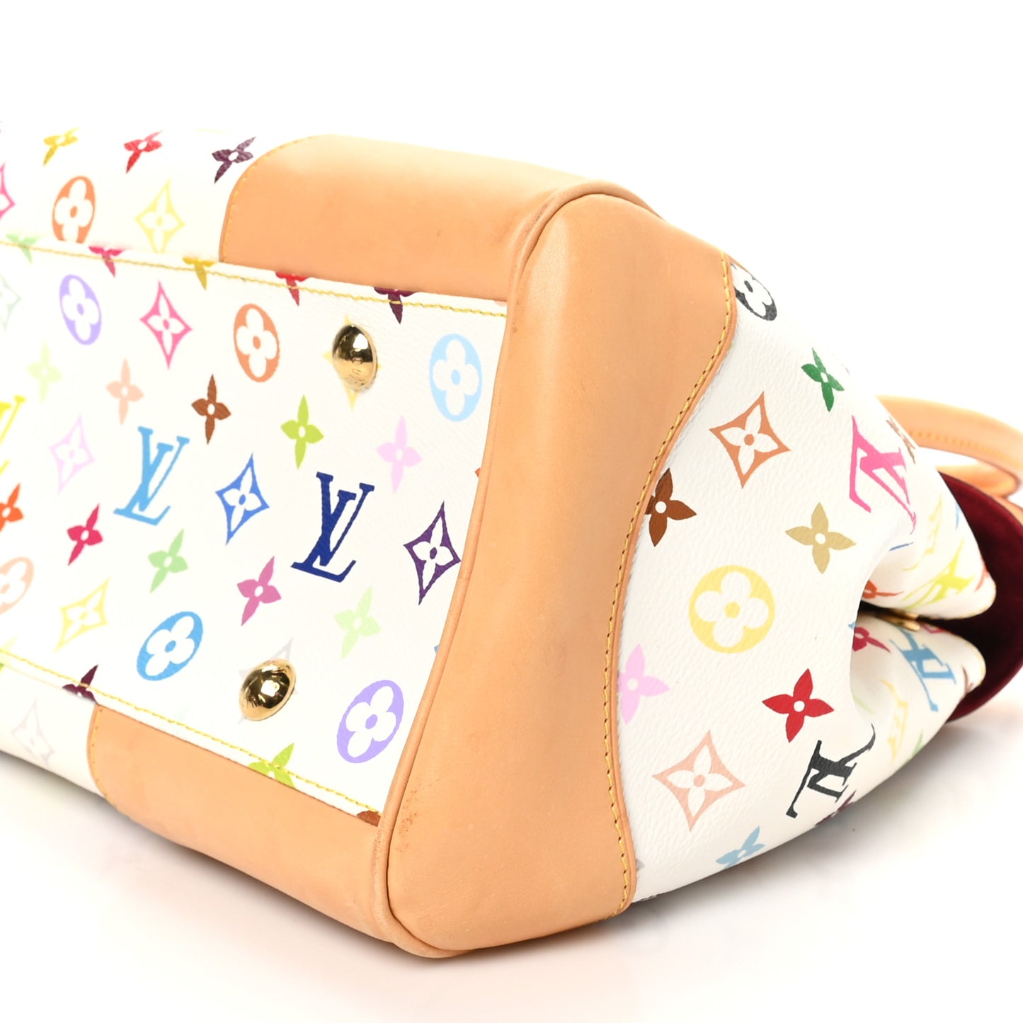 Monogram Multicolor Beverly GM White