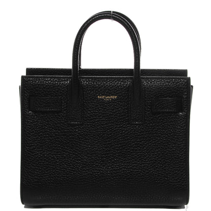 Saint Laurent Grained Calfskin Nano Sac De Jour Black 1 of 7